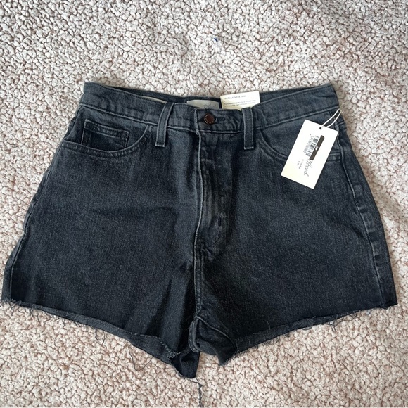 NWT Women's Highest Rise Shortie Shorts sz 8 Black Vintage Stretch - Picture 5 of 5